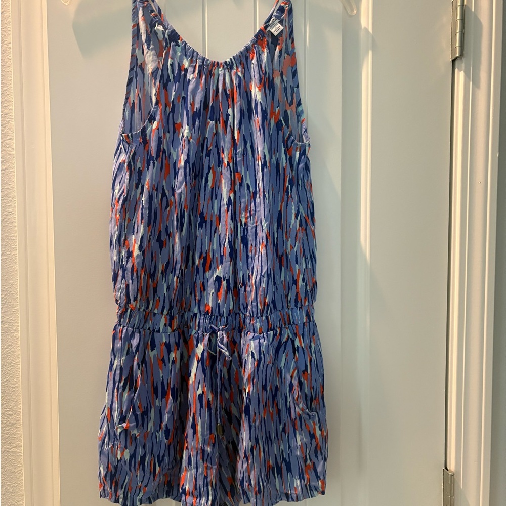 Blue Multicolor Sleeveless Summer Romper by Splendid
